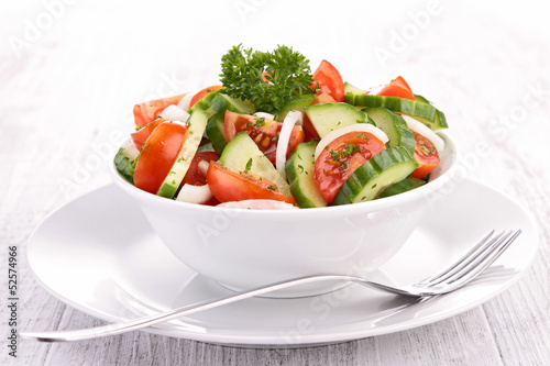 Photo: tomato,cucumber and onion salad tomato,cucumber and onion salad