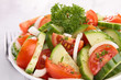 tomato,cucumber and onion salad