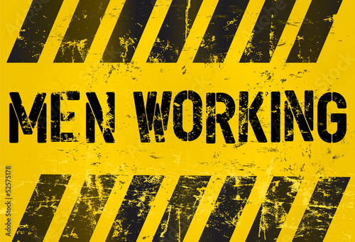 Vector: sign: men working, industrial style, vetor sign: men working, industrial style, vetor