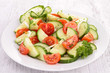 tomato,cucumber and onion salad