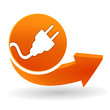 se connecter sur bouton web orange