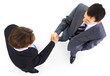 Photo: handshake isolated on white background handshake isolated on white background