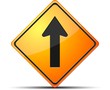 Illustration: Forward way sign Forward way sign