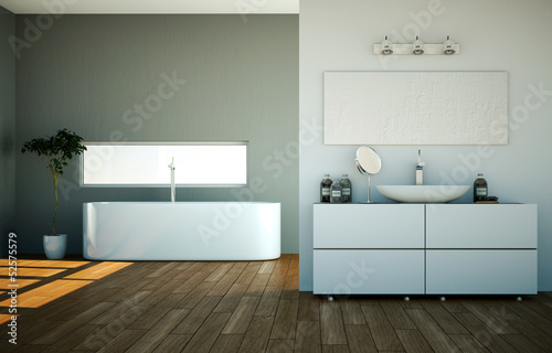 Illustration: Wohndesign - modernes Bad Wohndesign - modernes Bad