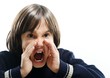 Portrait Of Boy Shouting