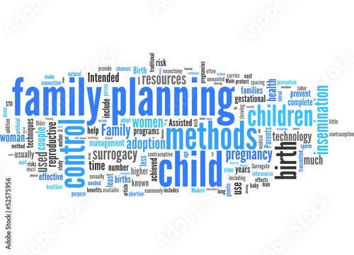Vector: family planning (family, birth, children; tag cloud) family planning (family, birth, children; tag cloud)