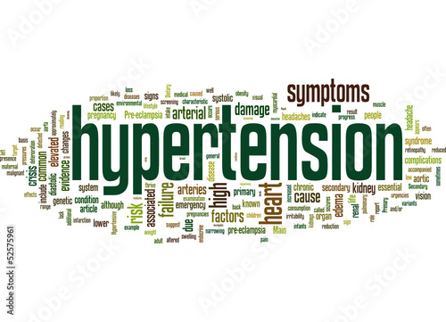Vector: hypertension (blood, pressure, tagcloud) hypertension (blood, pressure, tagcloud)
