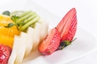 Foto: Fresh fruits with peppermint Fresh fruits with peppermint