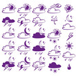 Weather Icons Collection  cartoon vector  illustration