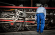 Mechanic by old train