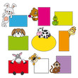 Vektor: animals tags. Space for text animals tags. Space for text