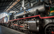Photo: Steam train leaving the station Steam train leaving the station