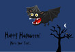 Halloween Fledermaus
