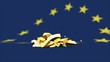zerbrechendes Eurozeichen