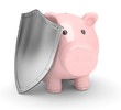 Illustration: Sparschwein Schild Sparschwein Schild