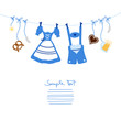 Hanging Octoberfest Symbols Blue