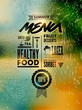 Menu poster. Vector background.