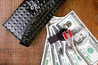 house keys and dollars