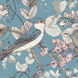 The wallpaper in vintage style