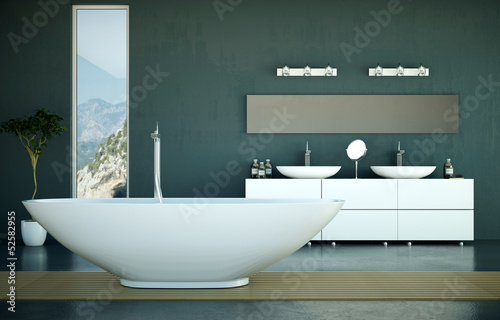 Illustration: Wohndesign - modernes Bad Wohndesign - modernes Bad