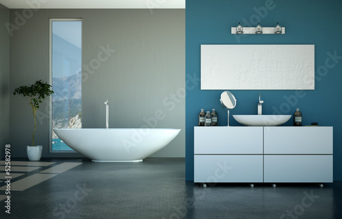 Illustration: Wohndesign - modernes Bad Wohndesign - modernes Bad