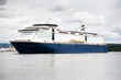 Luxury Cruise Ship Anchored in the Norway Oslo