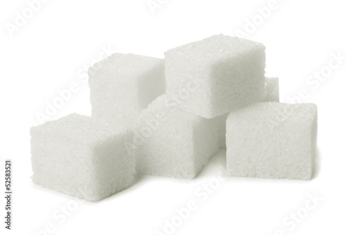 Photo: Pile of sugar lumps Pile of sugar lumps