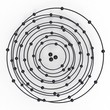 Abstract background with sphere connection