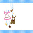 Octoberfest Symbols & Pattern Border Dots