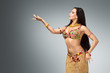 Beautiful belly dancer woman