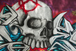 graffiti tête de mort