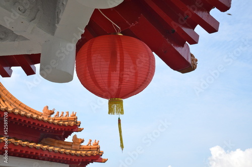 Photo: Detail of a Pagoda in Chinese Gardens in Singapore Detail of a Pagoda in Chinese Gardens in Singapore