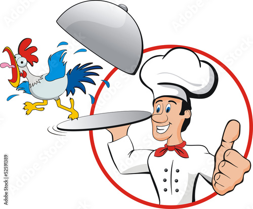 Vector: Chef Rooster Chef Rooster