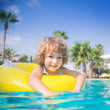 Child in swimming pool