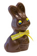 Foto: Chocolate Easter Bunny with Bow Side View Chocolate Easter Bunny with Bow Side View