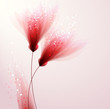 vector background with flowers