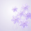 Pastel background with flowers
