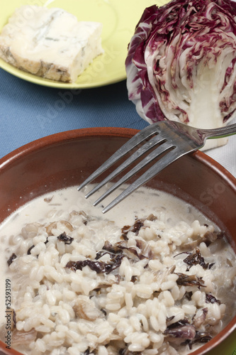 Photo: Riso gorgonzola e radicchio Riso gorgonzola e radicchio