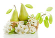 Pears with blossom