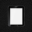 Tablet icon vector illustration on leather background