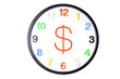 Photo: Wall Clock with Money Sign Wall Clock with Money Sign