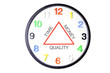 Photo: Clock with Time, Money and Quality Clock with Time, Money and Quality