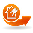 maison à vendre sur bouton web orange