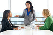 Group Of Women Meeting In Office