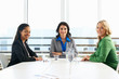 Group Of Women Meeting In Office