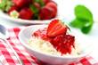 Foto: Milchreis mit Erdbeeren Milchreis mit Erdbeeren