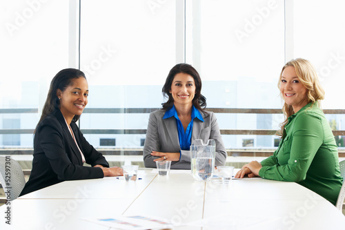 Photo: Group Of Women Meeting In Office Group Of Women Meeting In Office