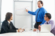 Businessman Giving Presentation To Colleagues