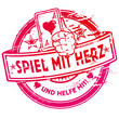 Stempel Spiel mit Herz