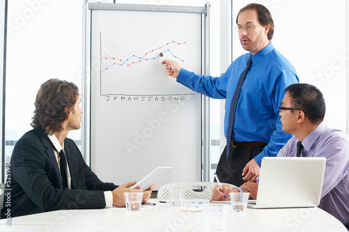 Photo: Businessman Giving Presentation To Colleagues Businessman Giving Presentation To Colleagues
